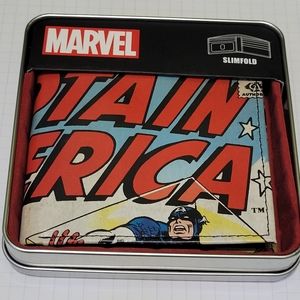 Marvel's Mens Captian America Slimfold wallet